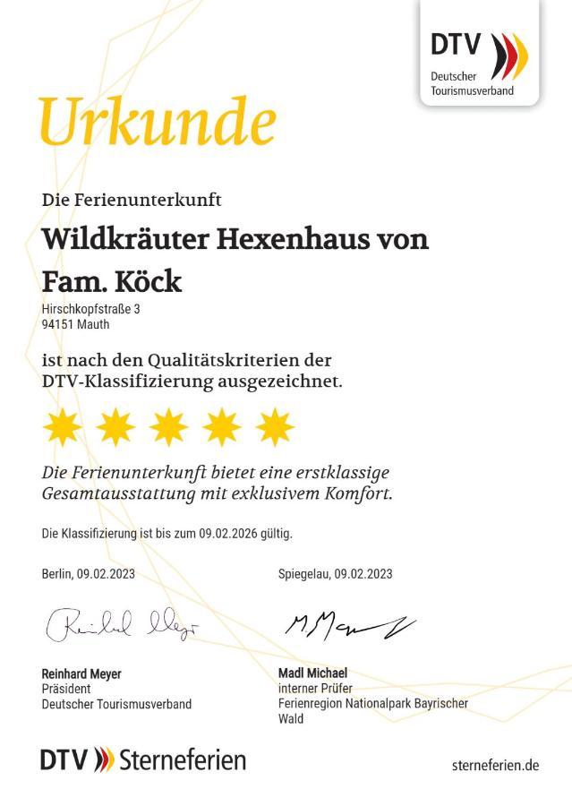 Wildkraeuter Hexenhaus Vila Mauth Exterior foto